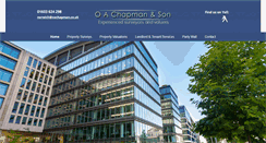 Desktop Screenshot of oachapmanandson.co.uk